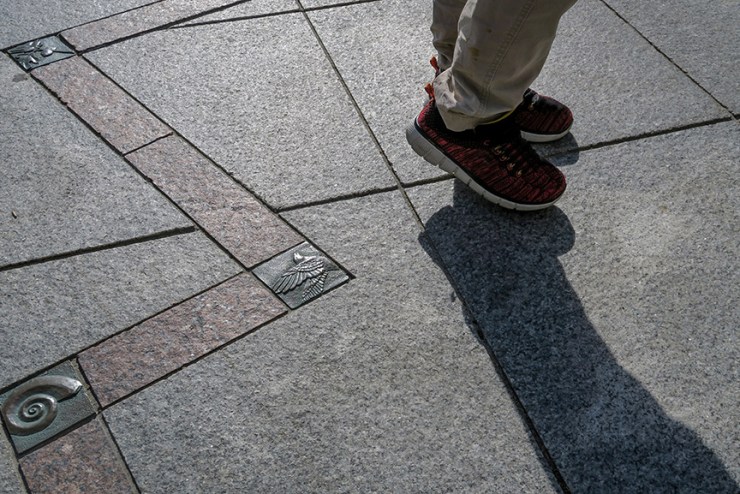 Walking Across a Plaza sm